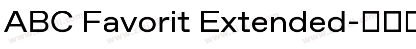 ABC Favorit Extended字体转换